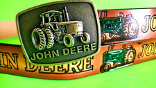 John Deere Buckle  John Deere Genuine COWHIDE Leather Belt Made in USA