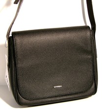 Borsa Mazzini Postina Testa Moro Tessuto tracolla Pelle