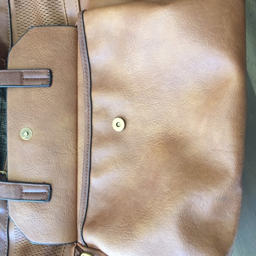 Antik Kraft Brown Satchel Shoulder Handbag Vegan Leather - Picture 5 of 11