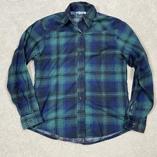 Vintage Latigo Plaid Button Down Shirt Mens Made in USA Lightweight Casual