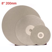 8 inch 200mm Diamond Coated Flat Lap Wheel Grinding Polish Disc Disk 46-2000Grit
