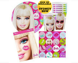 barbie plates and napkins
