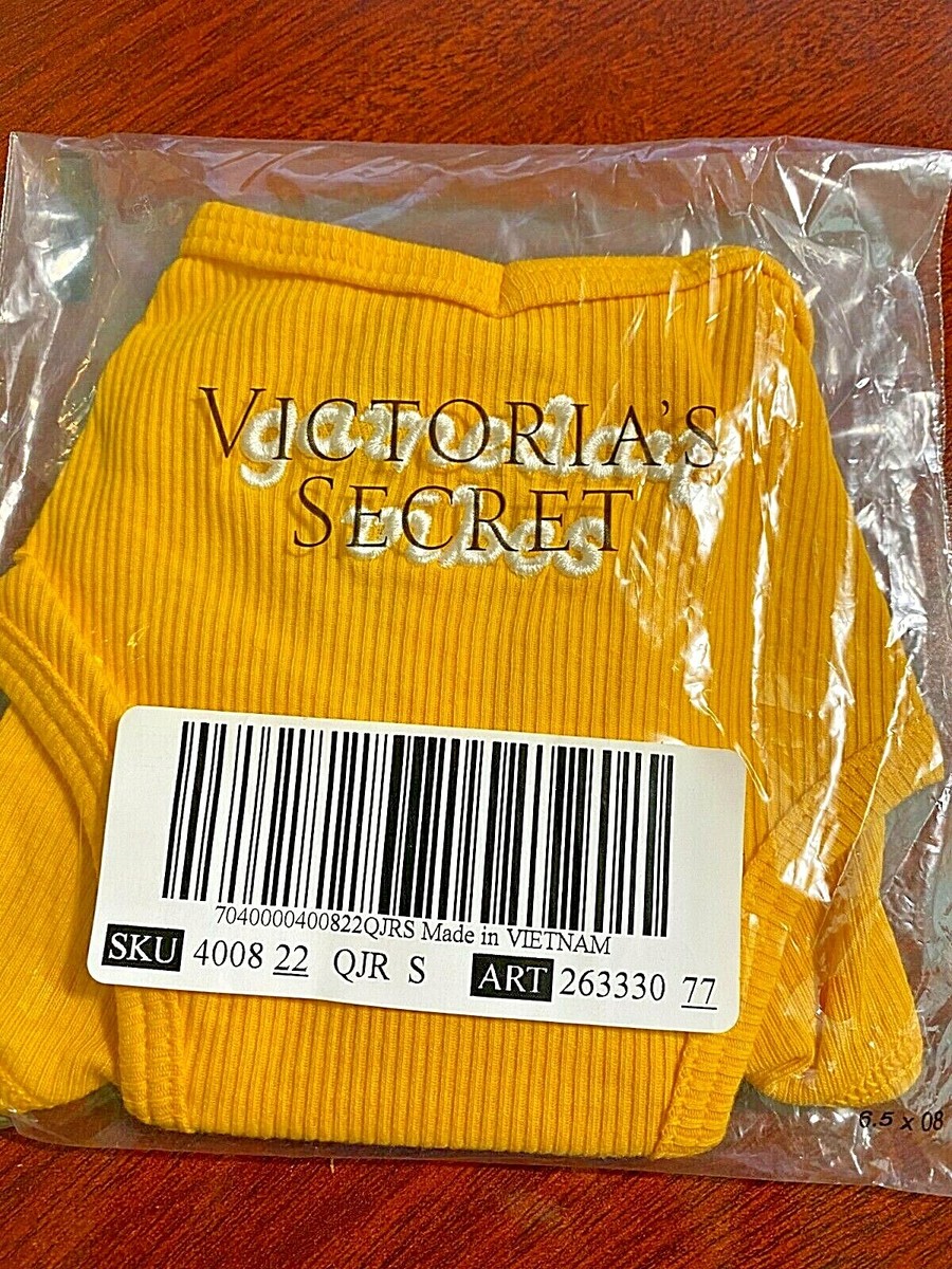 no VS PINK COTTON CHEEKSTER - GAMEDAY VIBES - GOLD - Small | eBay