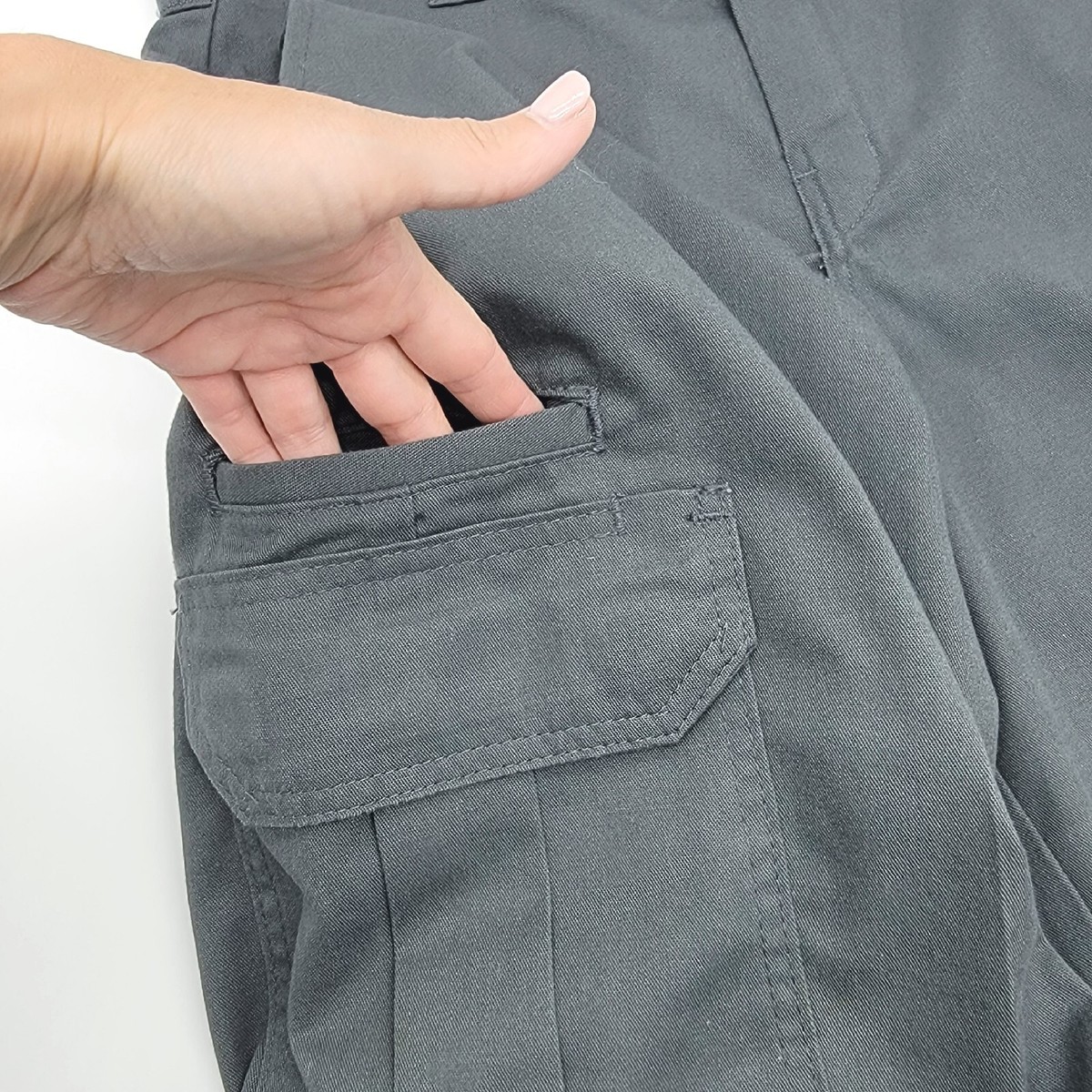 Dickies Flex Cargo Shorts Mens 30 Relaxed Fit Gray Pockets Twill