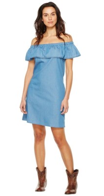 gabriella denim dress ALIGNE Denim Long Sleeve Midi Dress