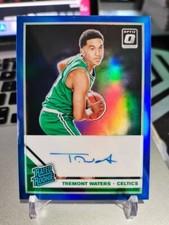 2019-20 Panini Donruss Optic Tremont Waters Rated Rookie Auto #185 Blue 43/49!