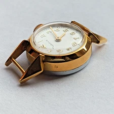 Chaika (Чайка) USSR Soviet 14K Gold Plated Women's Mechanical Wristwatch
