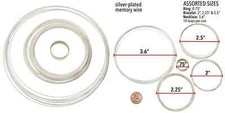Silver Plated Stainless Steel Memory Wire Bra...