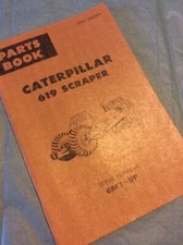 Caterpillar Cat 619 Scraper 68F1-Up Parts Catalog Manual Book Guide Shop Service