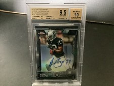 2015 TOPPS CHROME ROOKIE AUTO BLACK REFRACTOR  AMARI COOPER /25 BGS 9.5 AUTO 10