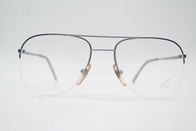 Vintage Glasses LOZZA NYRIM 1 Gray-Blue Half-Rim Eyeglass Frame
