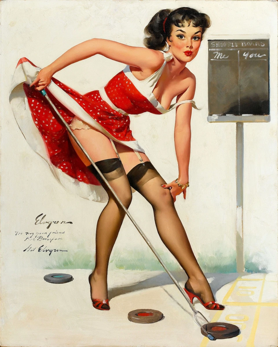 Vintage Pin Up Girls Retro Erotic Prints Posters A1 A2 A3 A4