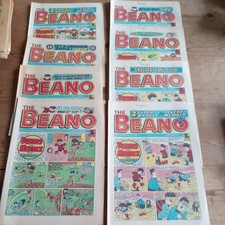 1980s The BEANO COMICS x 8 X 1986 40 years old 