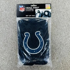 Indianapolis Colts Head Rest Covers Truck Car Team ProMark Set of 2 New