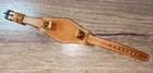 14mm leather handmade WW1 WW2 military army aviator trench bund watch strap band