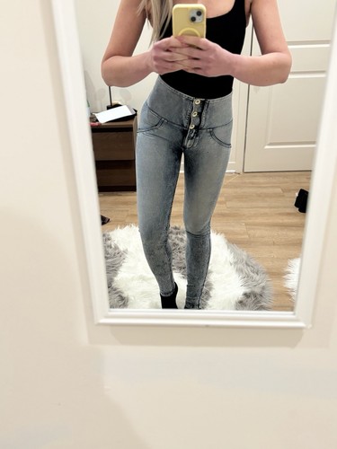 WRUP Denim BODY SLIMING/CONTOURING, S or Size 4, High Waist-Full Length-3 Button - 第 7/11 張圖片