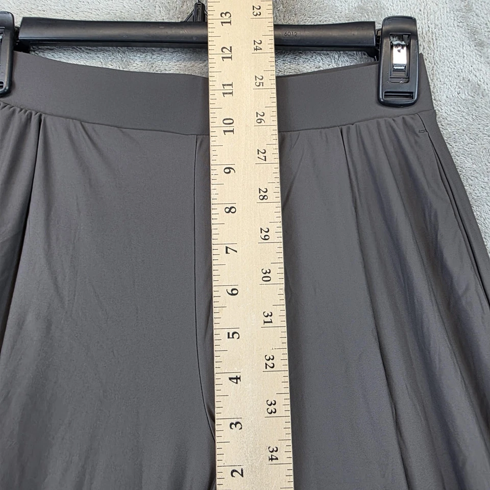 Pantalones Uniqlo para mujer XXS gris AIRISM pierna ancha tirar elástico tacto fresco UV Foto 4 de 4