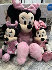 Minnie Mouse Lot Of 3 Plush 1 17 In 2 9 In
