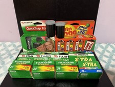 Expired 35mm Film Disposable Camera Lot Fujifilm Superia, QuickSnap, Kodak MAX