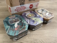 Pokemon TCG 6 x Triple Whammy Collector Tin SEALED Case