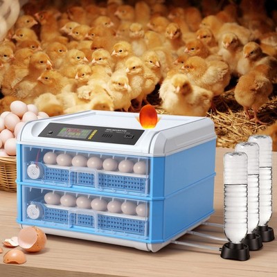 Automatic 120 Egg Incubator, Digital Temperature Control with Auto Flip, Adjust