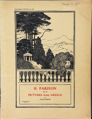 Farjeon Bilder aus Griechenland Op.13 für Klavier