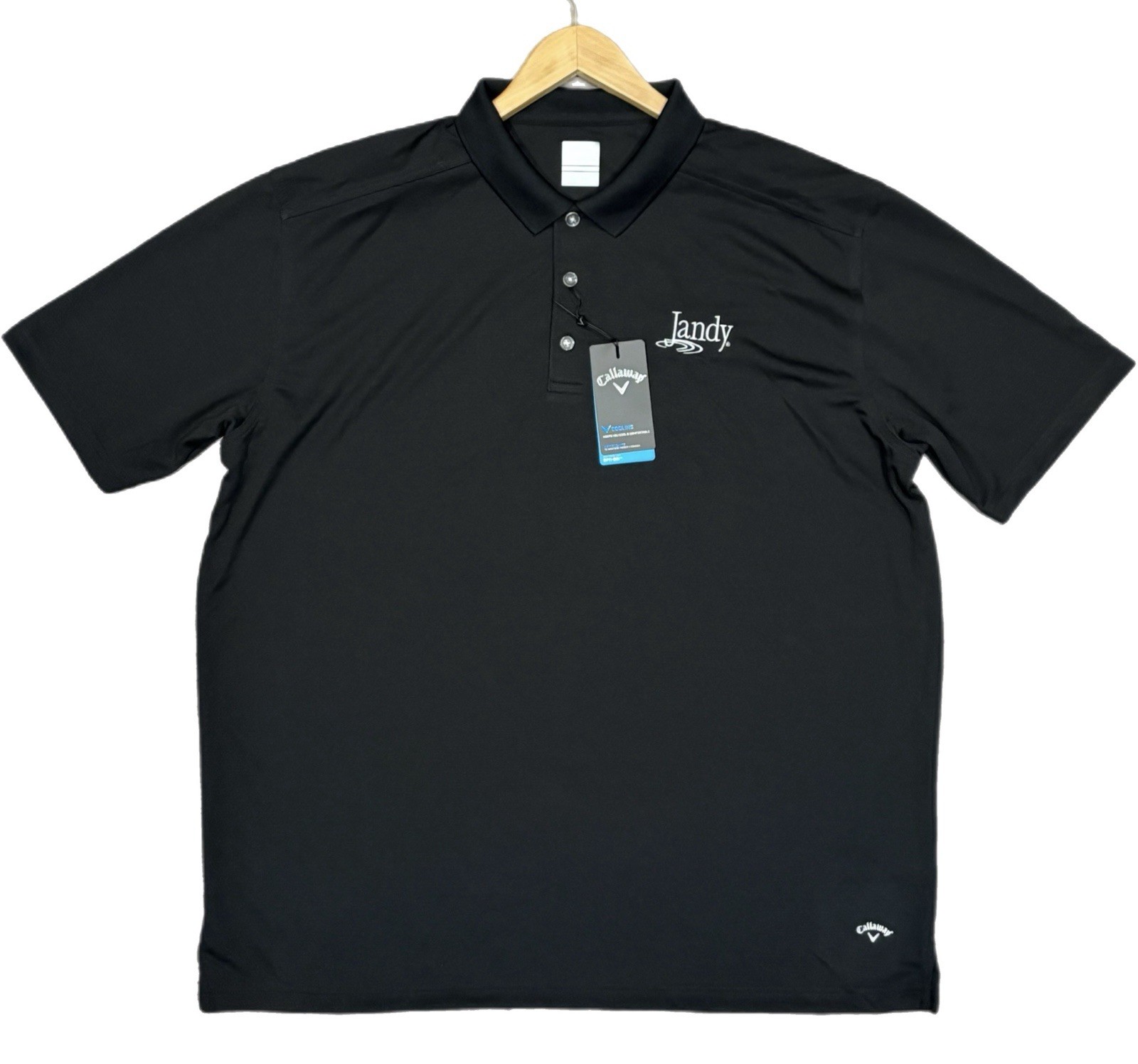 Polo T Shirt Mens 2xl Black Opti-dri Short Sleeve Performanc