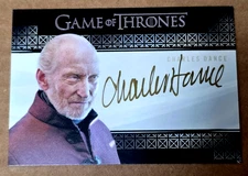 Game of Thrones Valyrian Steel Charles Dance Valyrian Steel Autograph