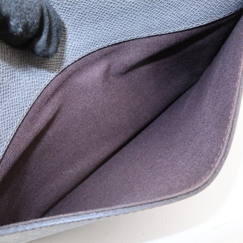 Louis Vuitton Taiga Leather Neo Belaia Clutch Bag Glacier M32683 Auth Used F/S - Picture 13 of 24