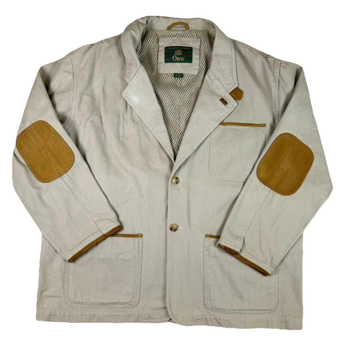 Chemise-veste De Pêche Vintage Orvis Safari Field - Taille M, Beige, Avec Ceinture Pour Homme