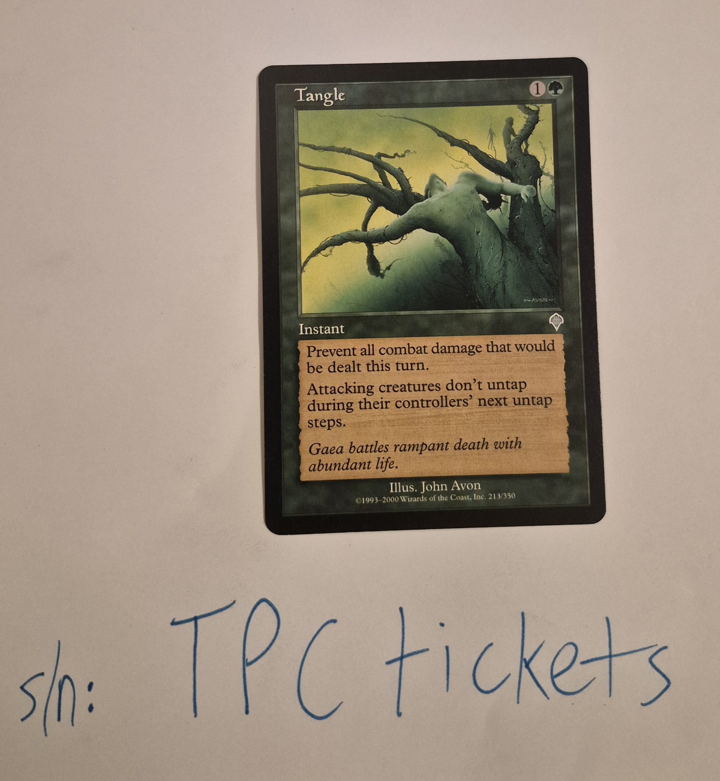 Tangle - Invasion - Magic the Gathering MTG card - Near Mint NM - TCG Value $6