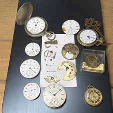 ANTIQUE LOT OF MEN S POCKET WATCH DIFFERENT SIZE MOVEMENTS Parts, Pocket Watch