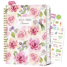 2025-2026 Planner Weekly and Monthly from Medium(6.5" x 8.8") 2025-2026 Pink