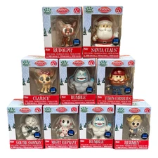 🔥Rudolph The Red Nosed Reindeer Funko Minis set of 9 NIB W CHASE GLITTER BUMBLE