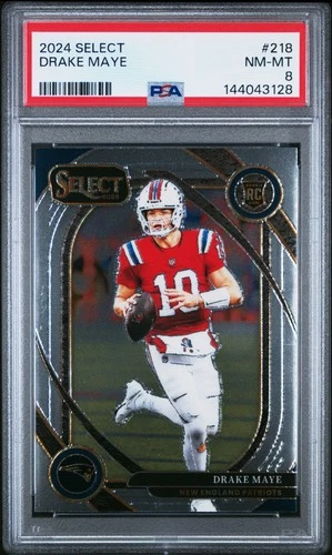 2024 PANINI SELECT #218 DRAKE MAYE ROOKIE RC PSA 8
