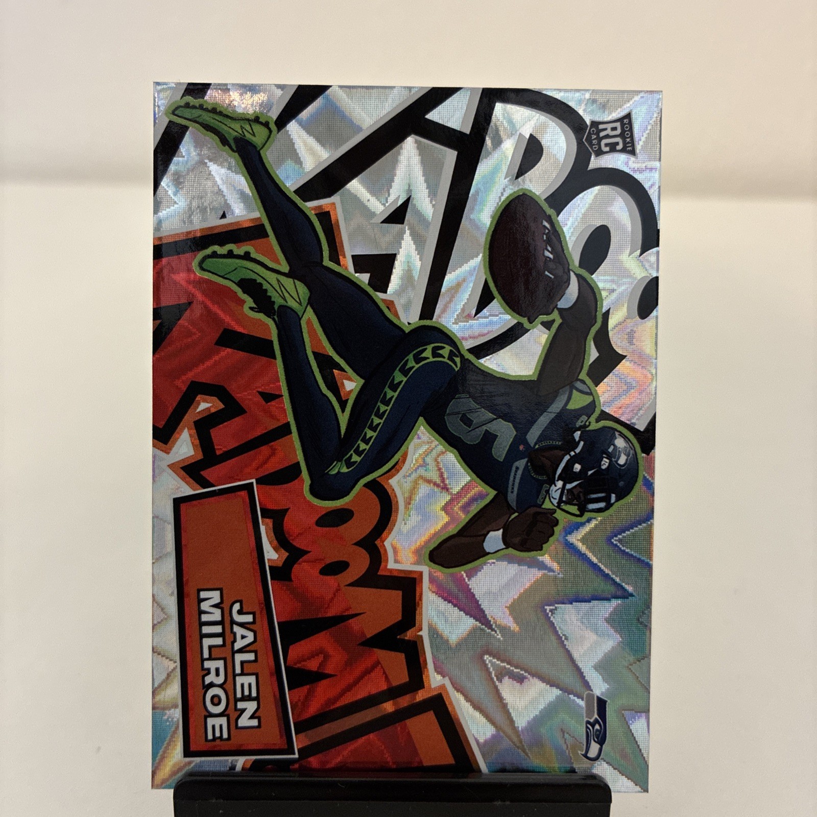 2025 Panini Absolute Kaboom! #13 Jalen Milroe Rookie RC SSP Seahawks 🔥