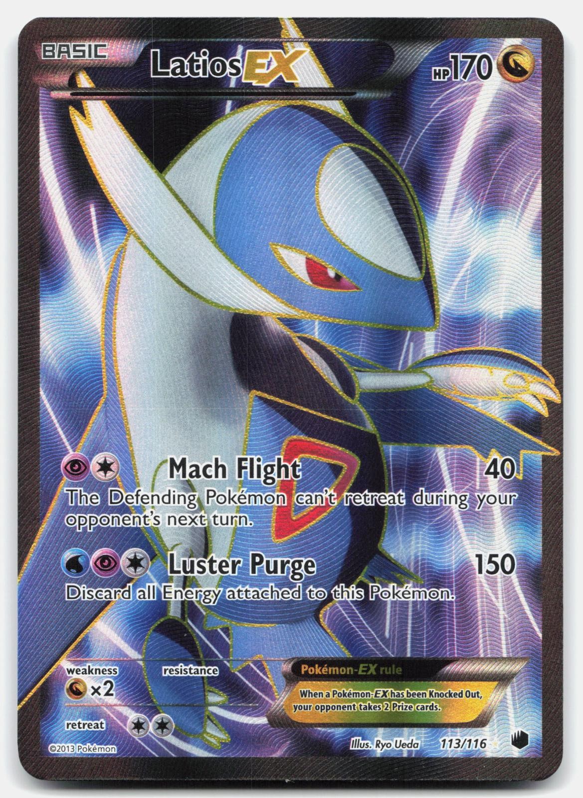 Latios EX 113/116 Plasma Freeze Holo Pokemon LP