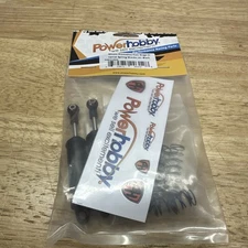 Powerhobby 80mm Promatics Two Stage Internal Spring Shocks (2) Black