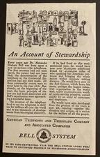 AT&T Bell System -  50 Year Anniversary - History -Magazine Print Ad - 1926 VNTG