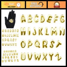 26pcs A-Z Alphabet Letter Charms 18K Gold Plated Tiny 3D Initial Pendants DIY Je