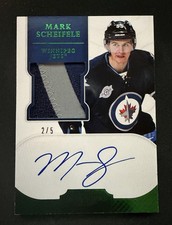 2011-12 Panini Dominion Emerald MARK SCHEIFELE Rookie Patch Auto /5