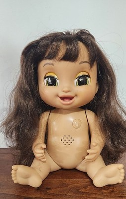 HASBRO Baby Alive 12'' Drink/Wet Vinyl Doll Green Eyes Rooted Brunette Hair 2017