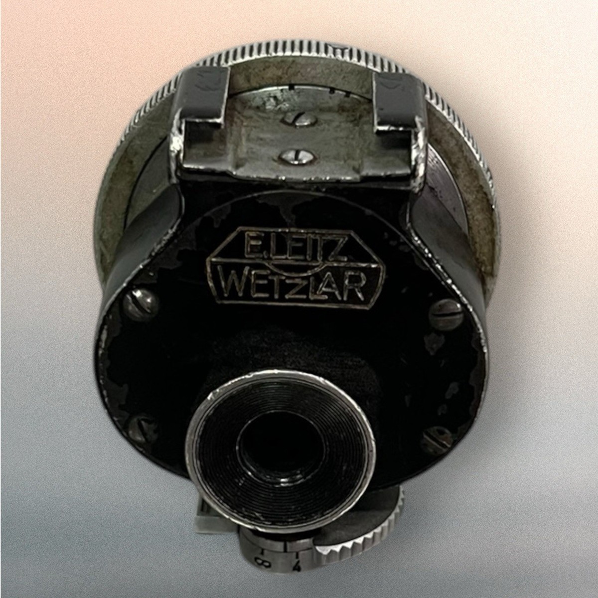 E.LEITZ WETZLAR BLACK UNIVERSAL VIEW FINDER For LEICA RANGEFINDER