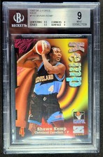 1997-98 Skybox Z-Force Rave 113 Shawn Kemp /399 BGS 9 Cavaliers Insert Card