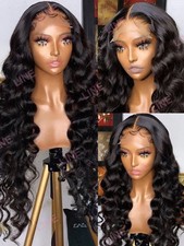 Loose Deep Wave HD Lace Frontal WigBrazilian Curly Human Hair Wig Pre Plucked