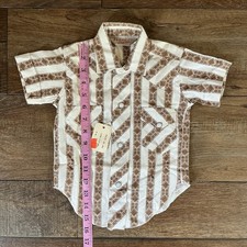 Vintage H Bar C California Ranchwear Western Shirt Baby Size 1 Pearl Snap 7F9