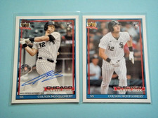 (2) 2006 Topps Series 1 Colson Montgomery 75th RC +1991 Topps RC On Card Auto