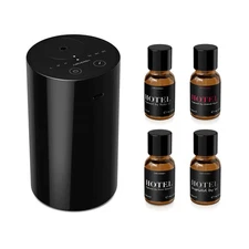 Waterless Essential Oil Diffuser Starter Kit with 4 x 10mL Hotel Scent Fragra...