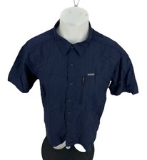 Columbia Large Men's Silver Ridge Utility Lite Short-Sleeve Shirt Button Up N27