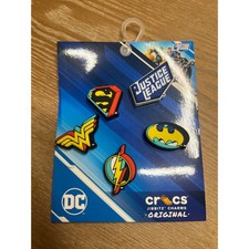 Crocs Jibbitz DC Comics Justice League 5 Pack Shoe Charms Superman Batman Flash